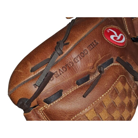 Rawlings P12BF 12" Brown Leather Baseball Glove for Right Handed Thrower RHT - Picture 10 of 10